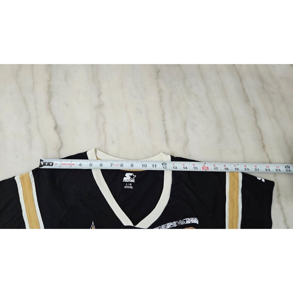Starter Black Saints Short Sleeves Pullover V-Neck Women’s T-Shirt Size L - Picture 6 of 7